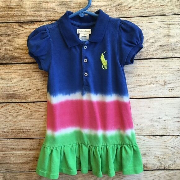 RALPH LAUREN INFANTS TIE DYE DRESS‎ - Picture 1 of 6